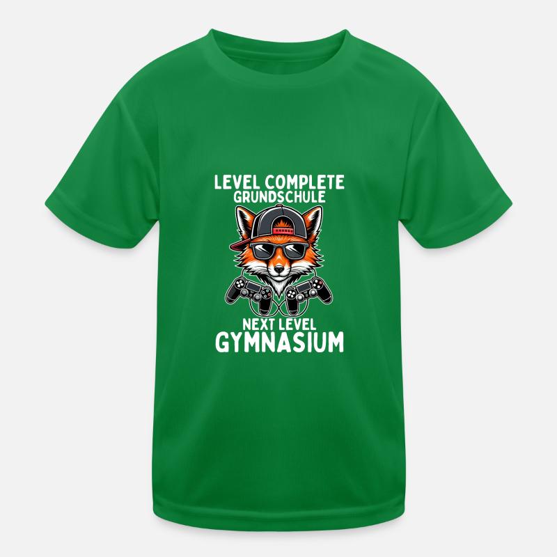 Level Complete Next Level Gymnasium Gaming Fuchs Kinder Funktions-T-Shirt