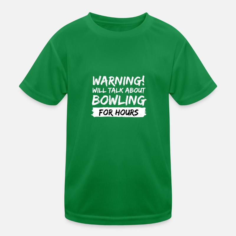 bowling strike gift idea saying Kids Functional T-Shirt