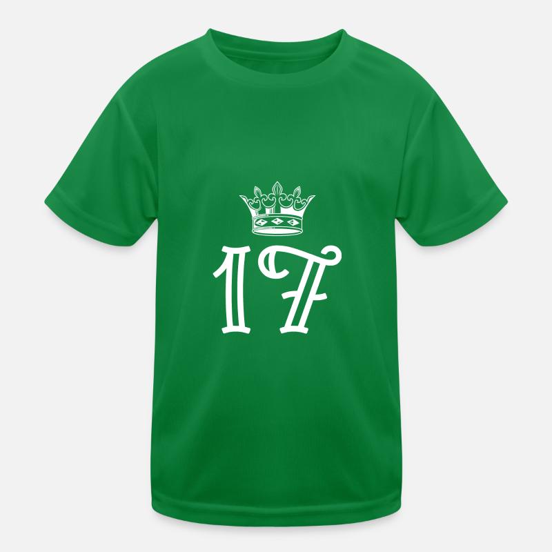 17 Number crown Kids Functional T-Shirt