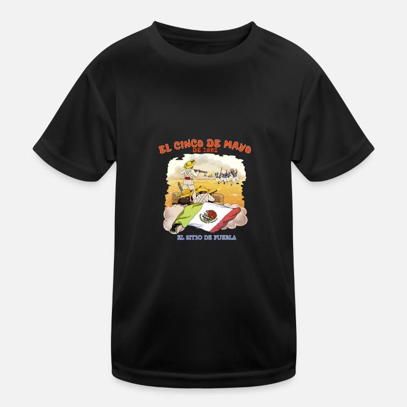 El Cinco De Mayo Battle Scene Celebration Kinder Funktions-T-Shirt