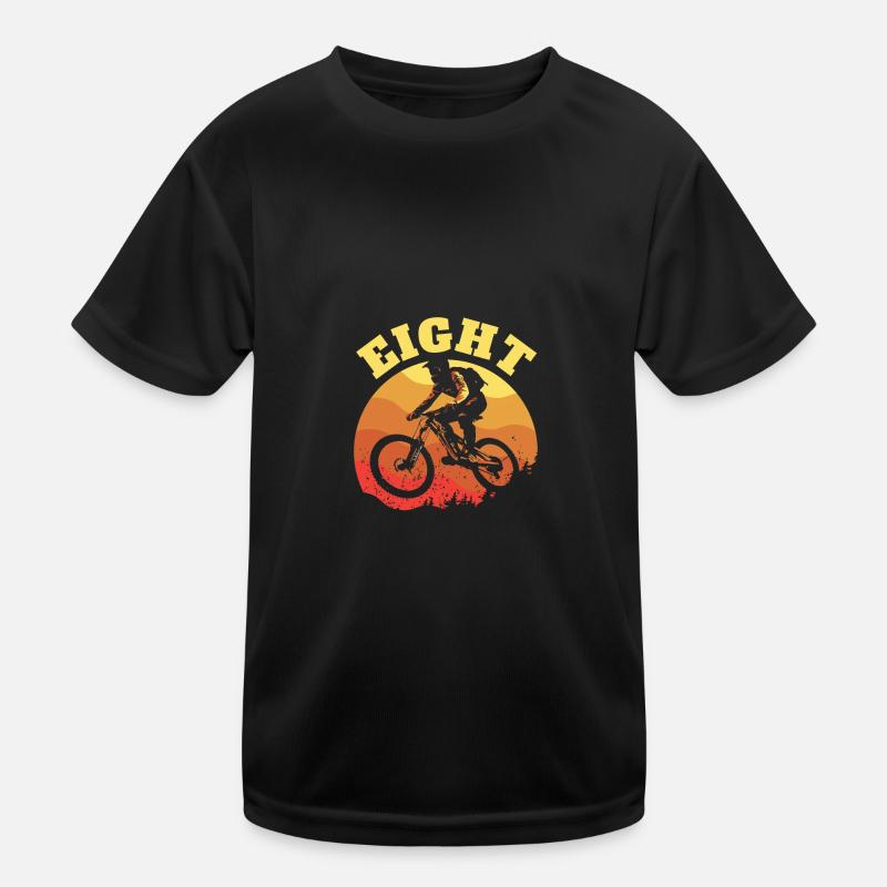 Turning 8 Mountain Bike Theme BMX Lover 8th Kinder Funktions-T-Shirt