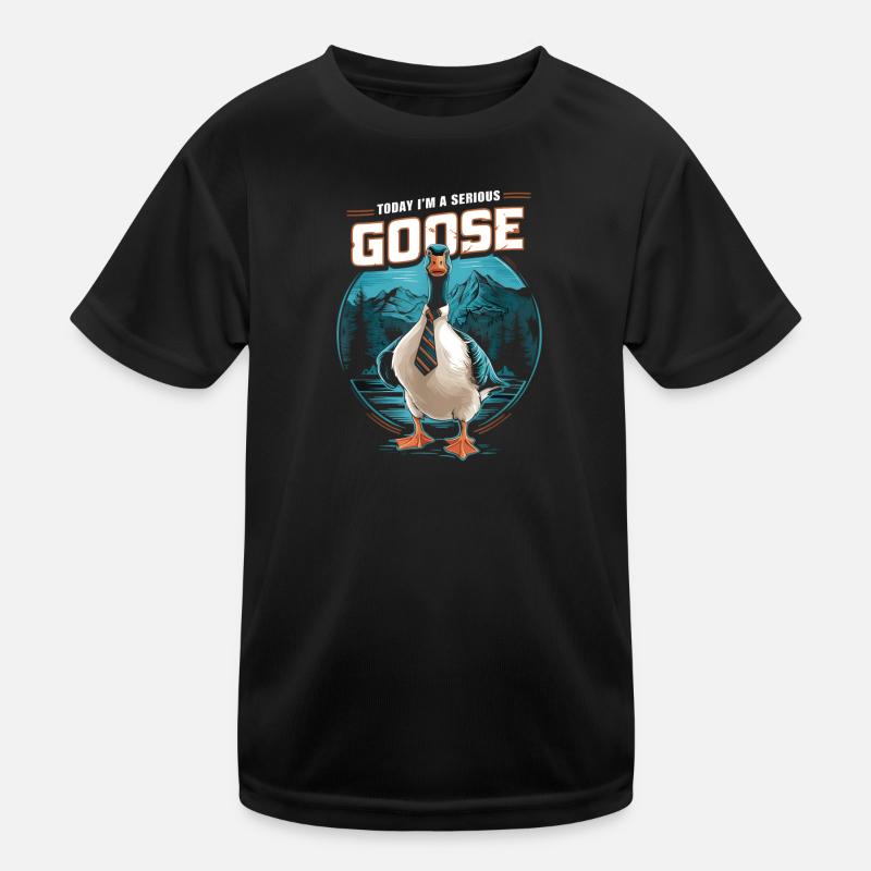 Heute bin ich eine ernsthafte Gans Dumm Lustig Kinder Funktions-T-Shirt