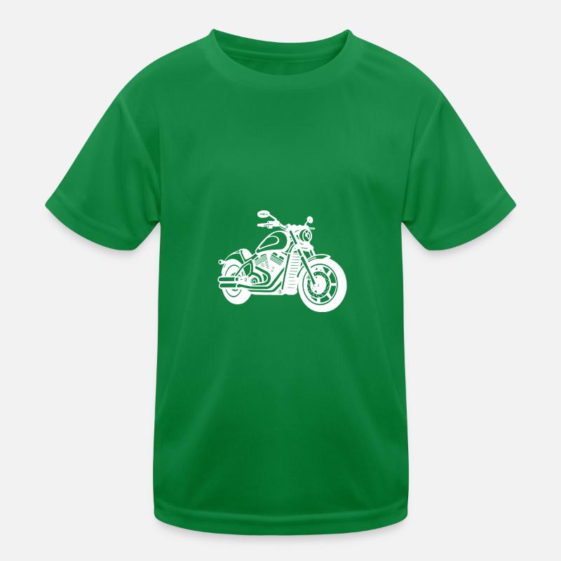 Motorrad Biker Kinder Funktions-T-Shirt