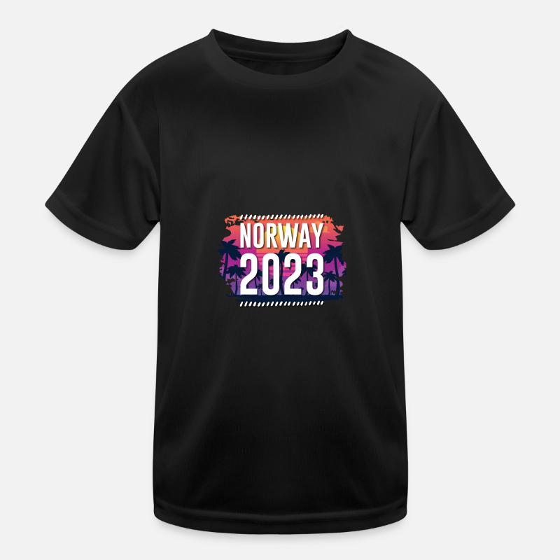 Norway 2023 Kinder Funktions-T-Shirt
