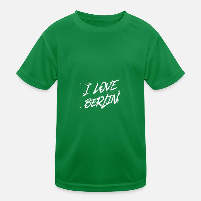 I Love Berlin Kinder Funktions-T-Shirt