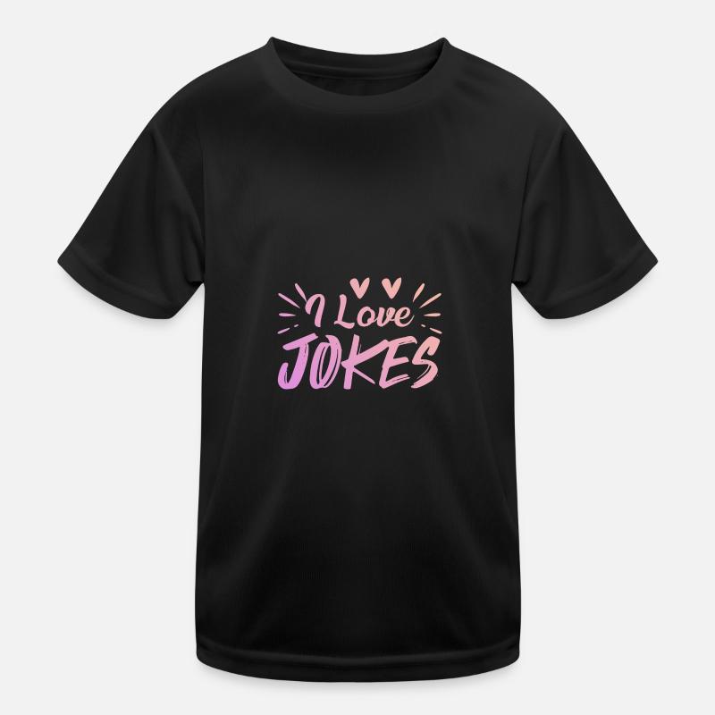 Ich liebe Witze Kinder Funktions-T-Shirt