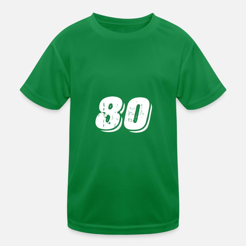 80 Zahl Symbol Kinder Funktions-T-Shirt