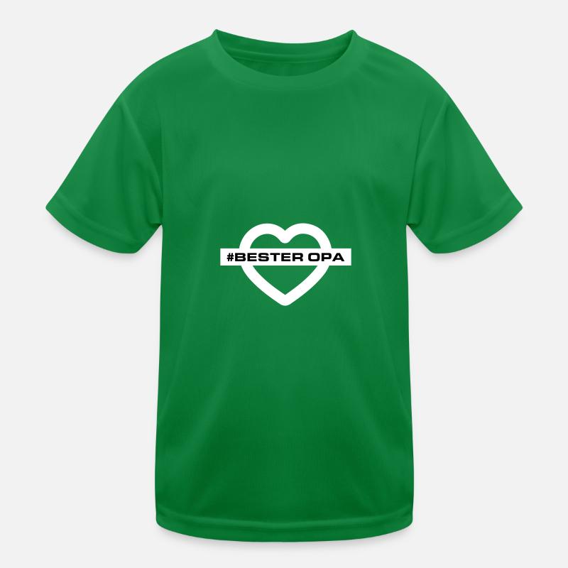 Bester Opa Herzen Liebe Kinder Funktions-T-Shirt