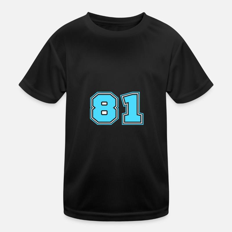 81 Number number Kids Functional T-Shirt