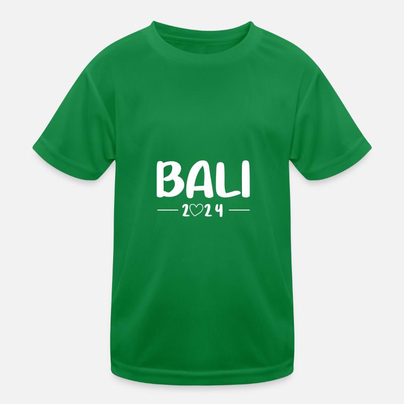 Bali 2024 Herz Reise Kinder Funktions-T-Shirt