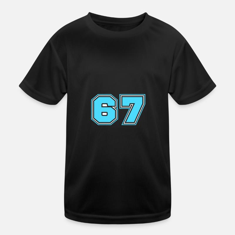 67 Number number Kids Functional T-Shirt