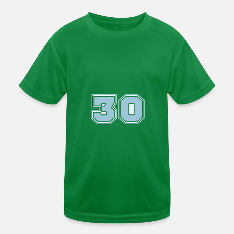 30 Zahl nummer Kinder Funktions-T-Shirt