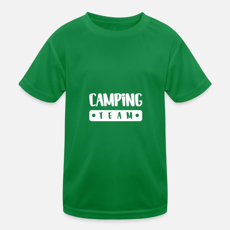 Camping Team Kinder Funktions-T-Shirt