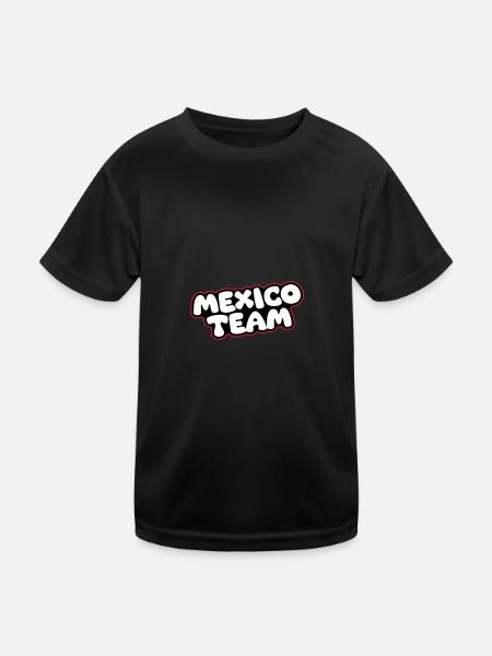 Mexico Team - Kids Functional T-Shirt - black - Front