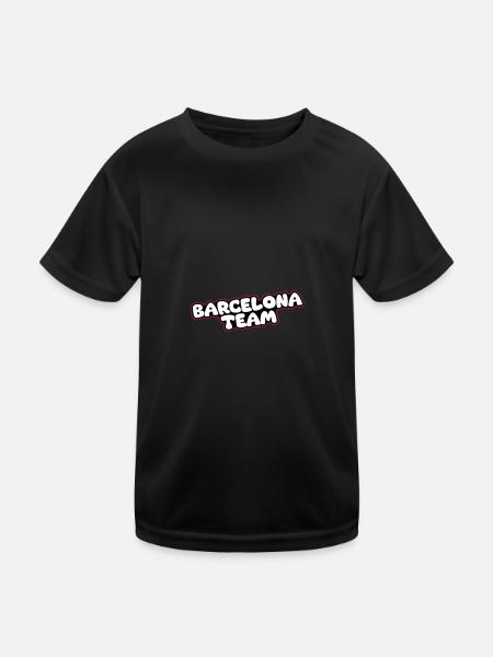 L’équipe de Barcelone - T-shirt sport Enfant - noir - Devant