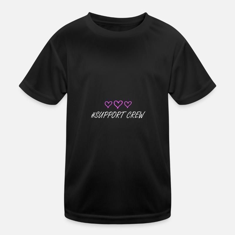 Support Crew Heart Love Kids Functional T-Shirt