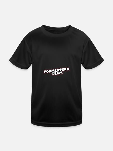 Formentera Team - Kids Functional T-Shirt - black - Front
