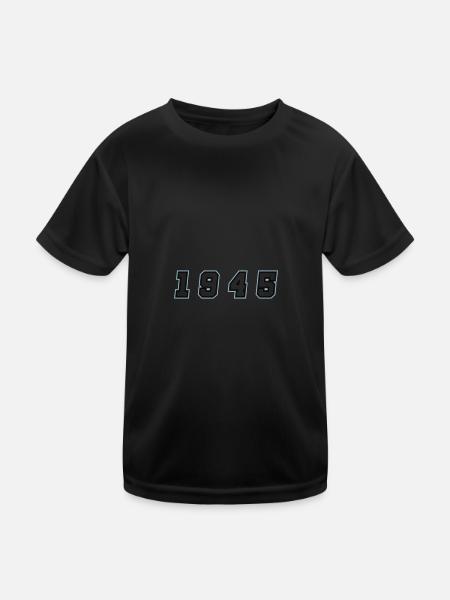 Numéro de l’année 1945 - T-shirt sport Enfant - noir - Devant