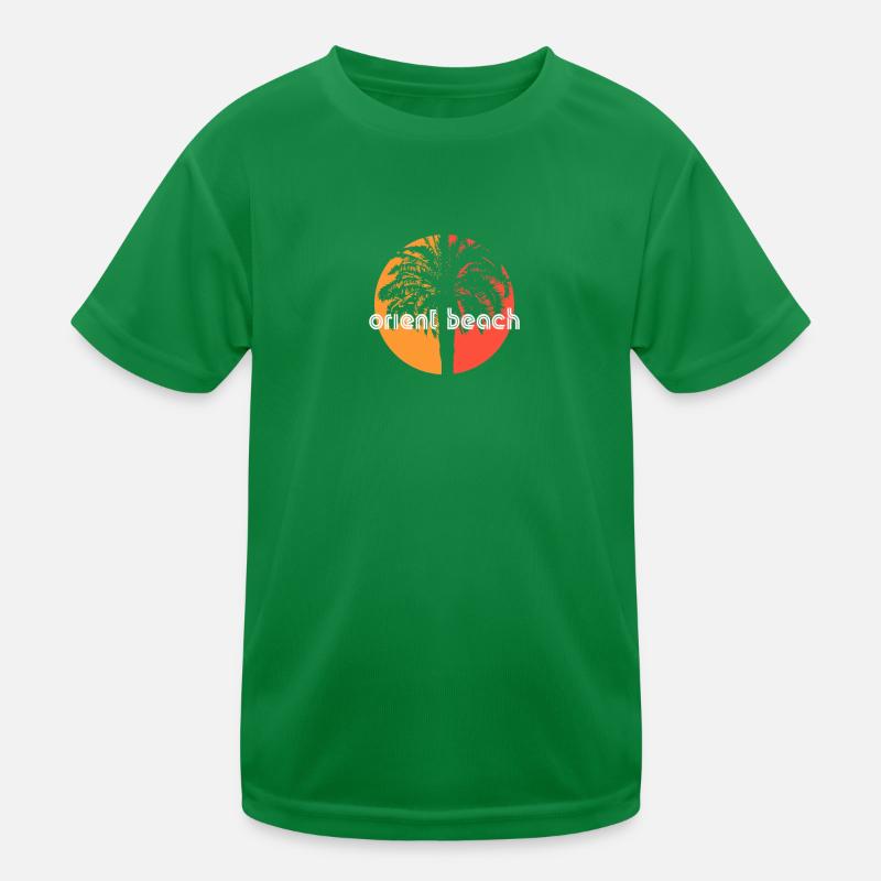 Orient Beach Saint Martin Artistic Vacation Kids Functional T-Shirt