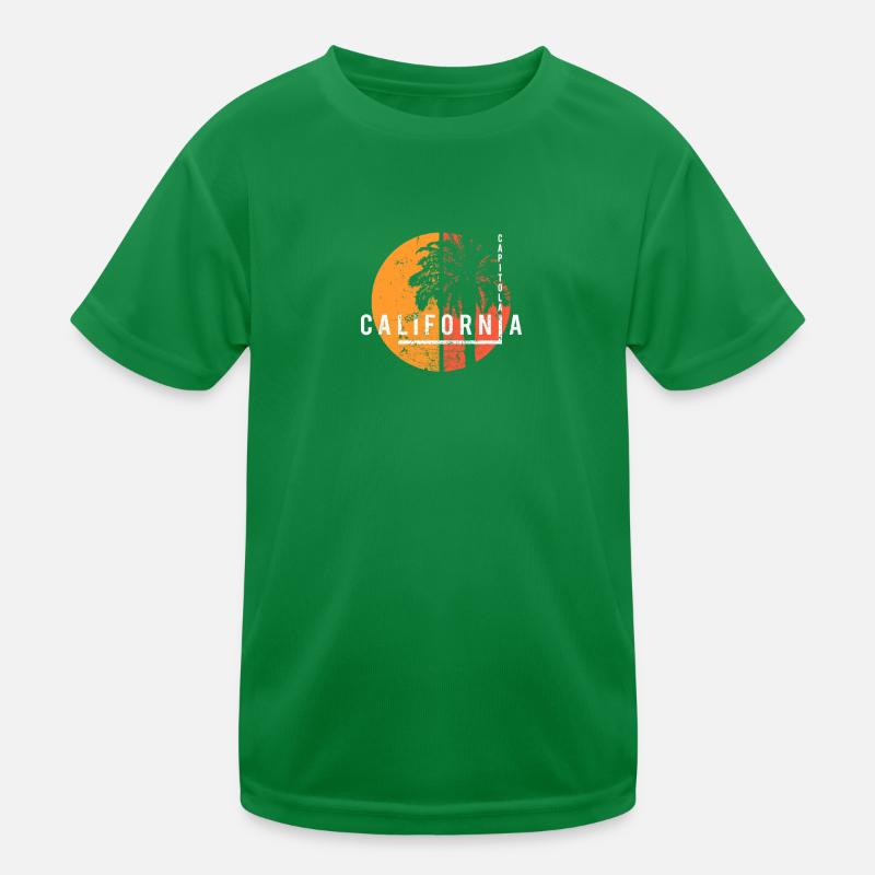 Capitola California Cool Palm Tree Native Kinder Funktions-T-Shirt
