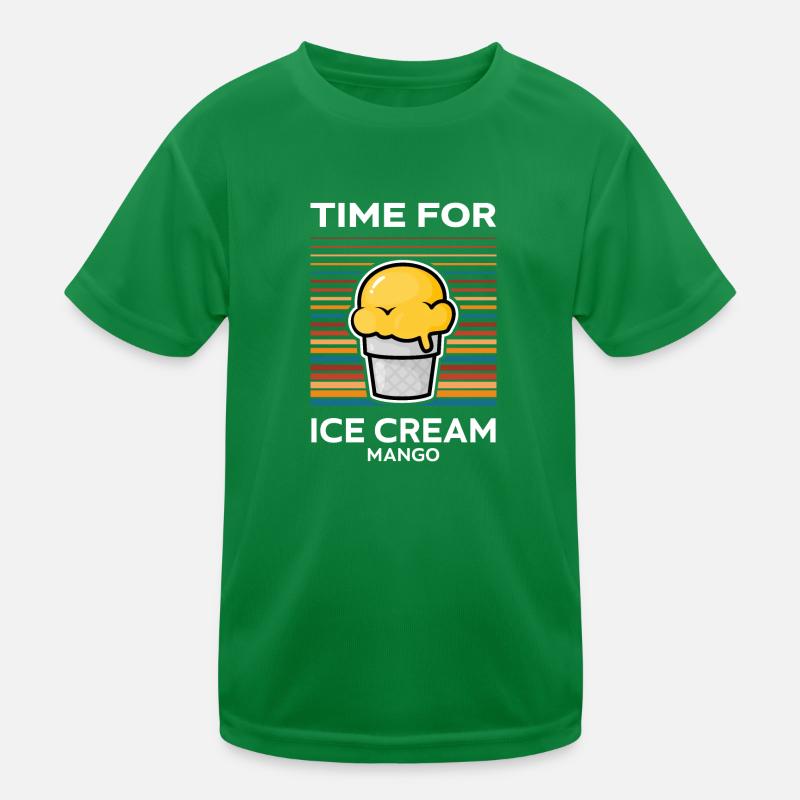 Time for Ice Cream Mango Kinder Funktions-T-Shirt
