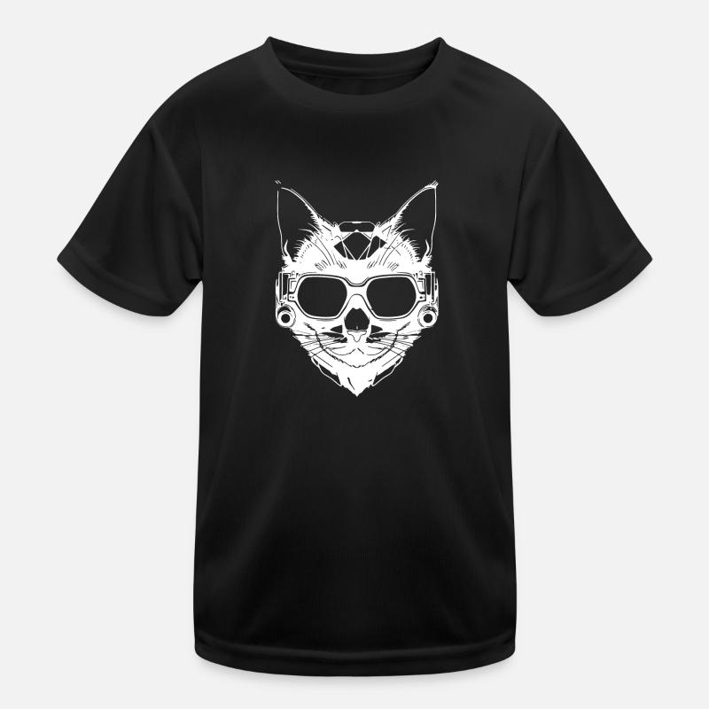 Chat de style steampunk T-shirt sport Enfant