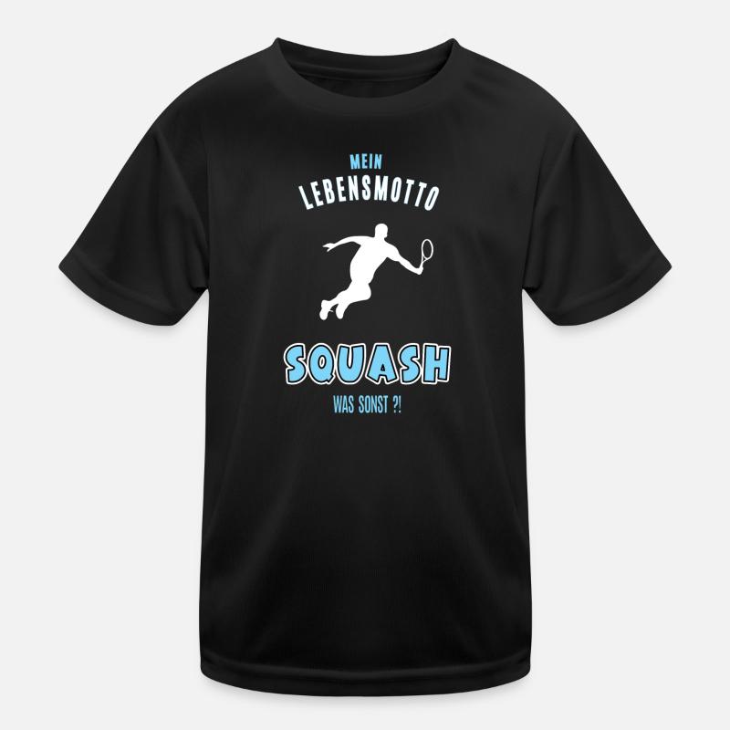 Squash Squasher Squashen Squashspieler Squasher Kinder Funktions-T-Shirt