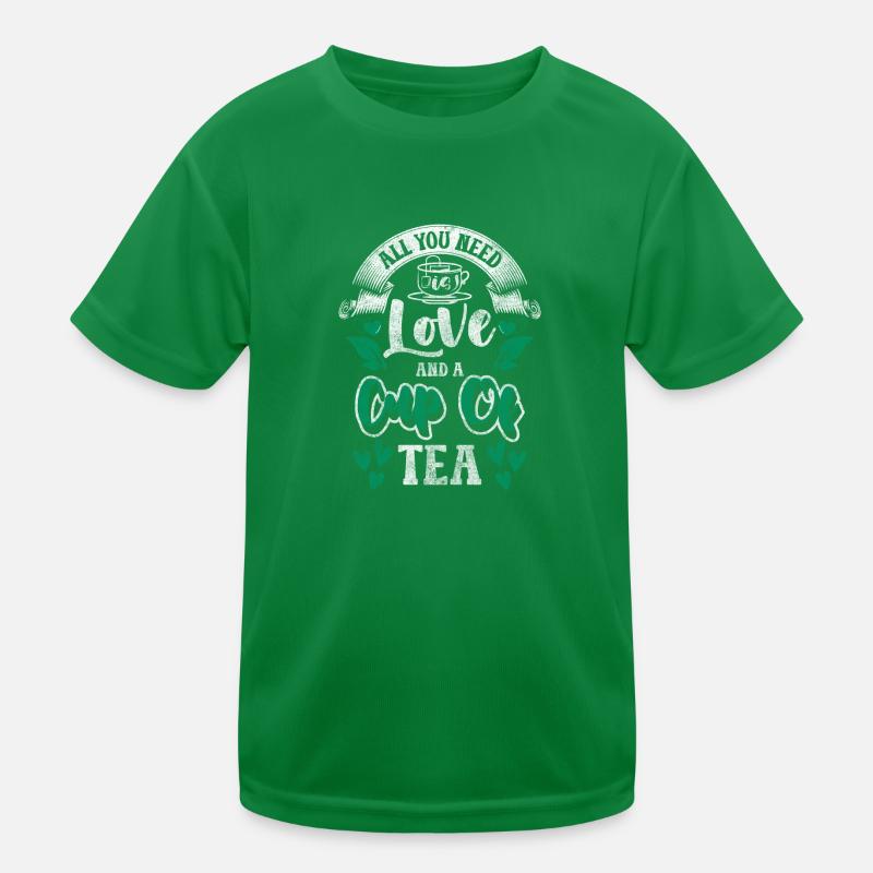 Tea drinker chamomile Kids Functional T-Shirt