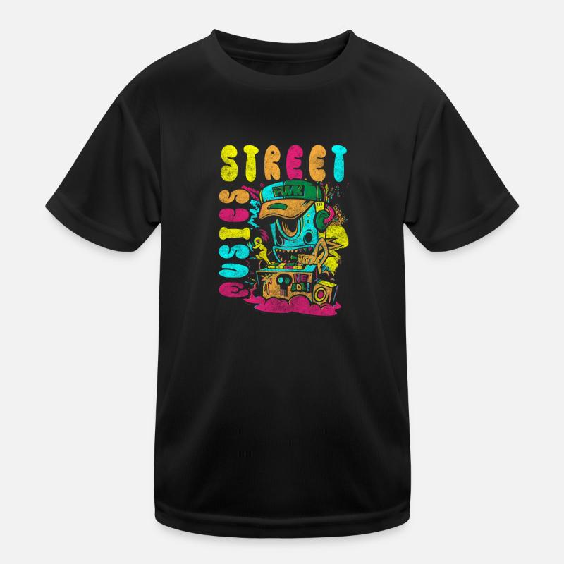 Graffiti Urban Sketch Art Design Kids Functional T-Shirt