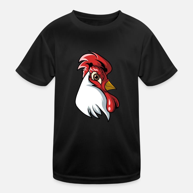 Poulets de la ferme de poulets de coq T-shirt sport Enfant