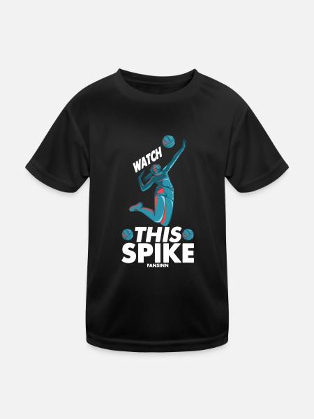 Volleyball Beach Volleyball Beach Sports - Kids Functional T-Shirt - black - Front