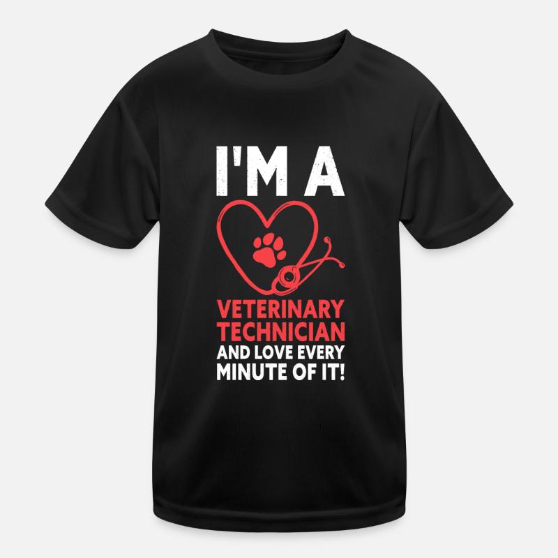 Je suis un technicien vétérinaire Vet Tech T-shirt sport Enfant