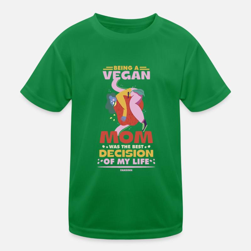 vegane Mutter beste Entscheidung des lebens Kinder Funktions-T-Shirt