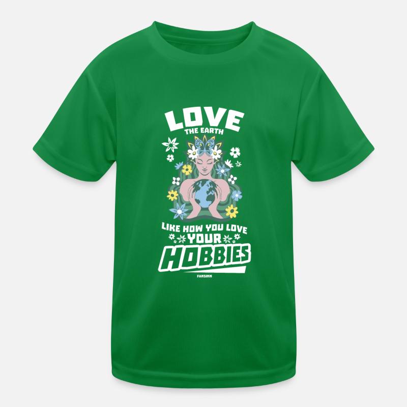 Naturschutz Klimaschutz Erde Kinder Funktions-T-Shirt