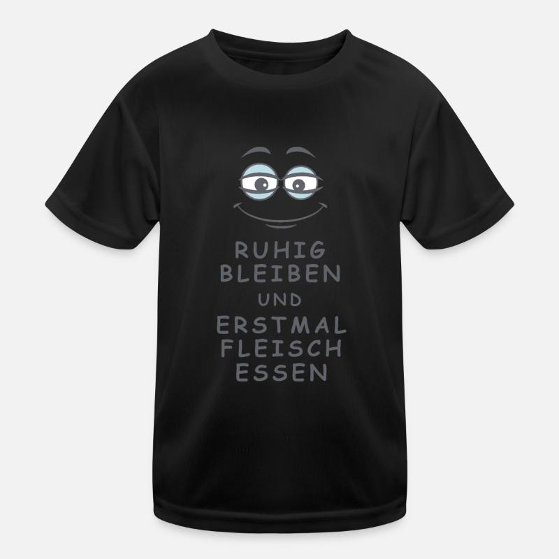 Fleisch essen Kinder Funktions-T-Shirt