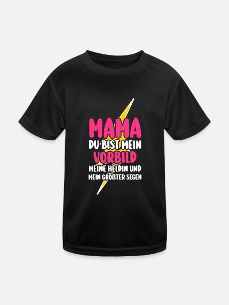 Mom Mother's Day Mom - Kids Functional T-Shirt - black - Front