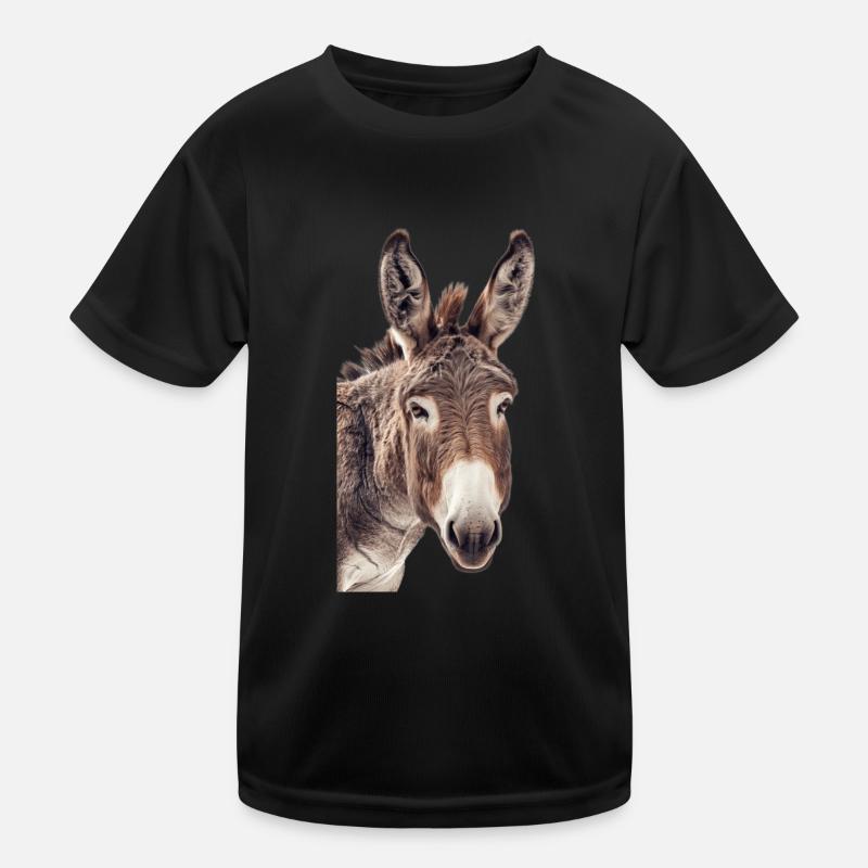 Esel Kinder Funktions-T-Shirt