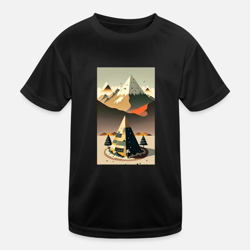 Mountain - Kids Functional T-Shirt - black