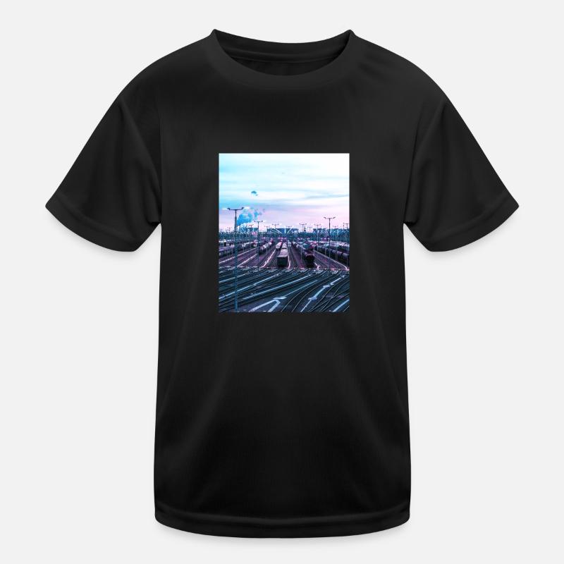 Railway station Kids Functional T-Shirt