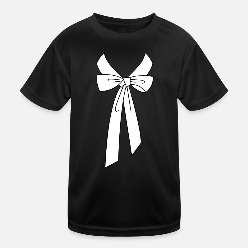 Hemdkragen mit Schleife Kinder Funktions-T-Shirt