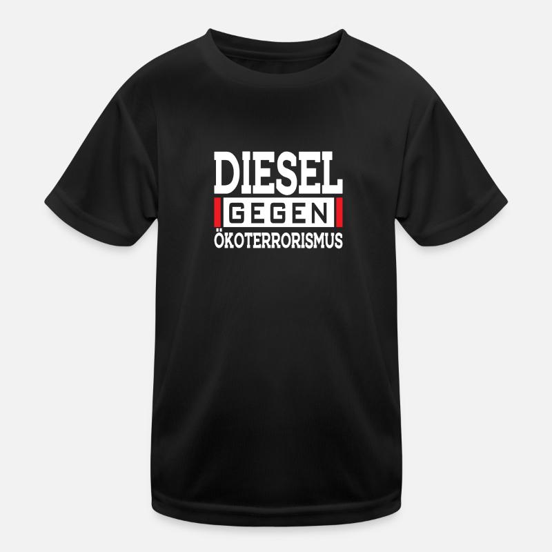 Diesel gegen Ökoterrorismus Kinder Funktions-T-Shirt