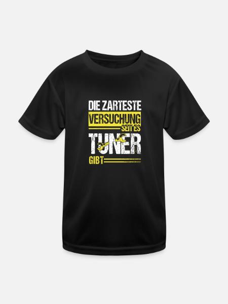 Die zarteste versuchung seit es Tuner gibt - Kinder Funktions-T-Shirt - Schwarz - Vorne