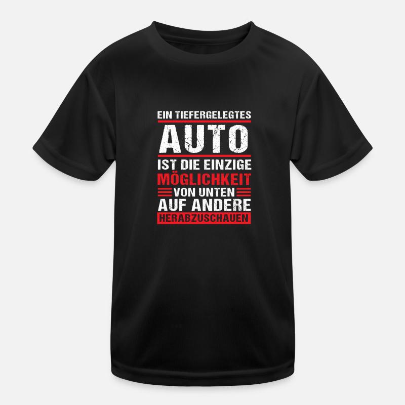 Ein tiefes Auto ermöglicht Kinder Funktions-T-Shirt
