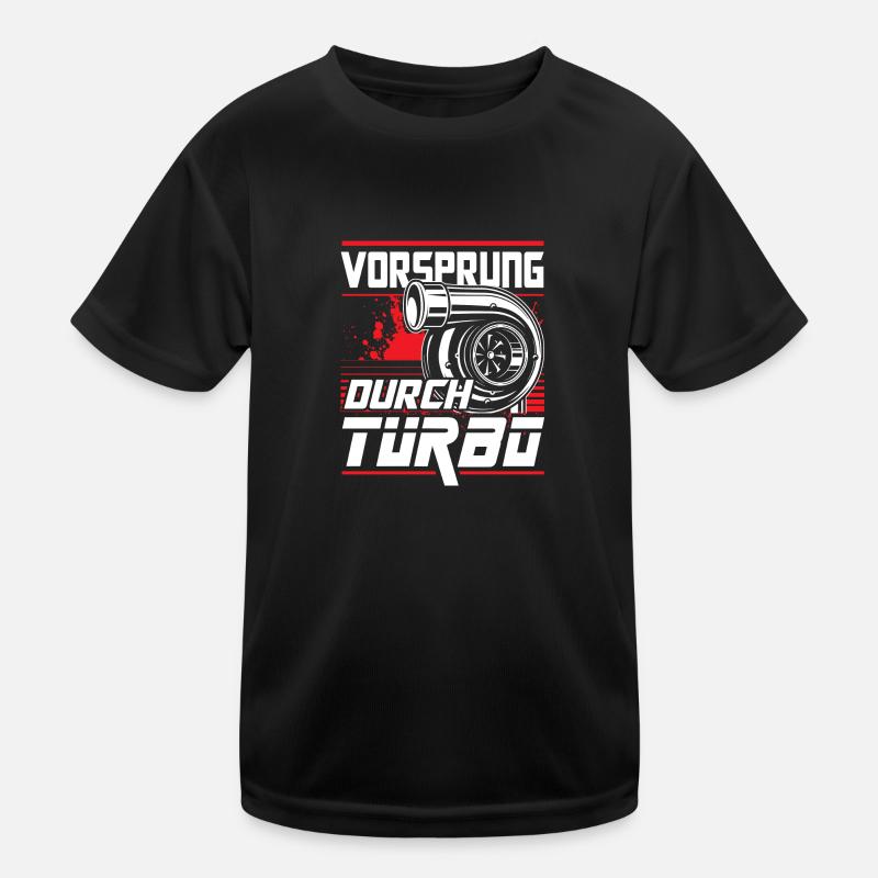 Vorsprung durch Turbo Kinder Funktions-T-Shirt