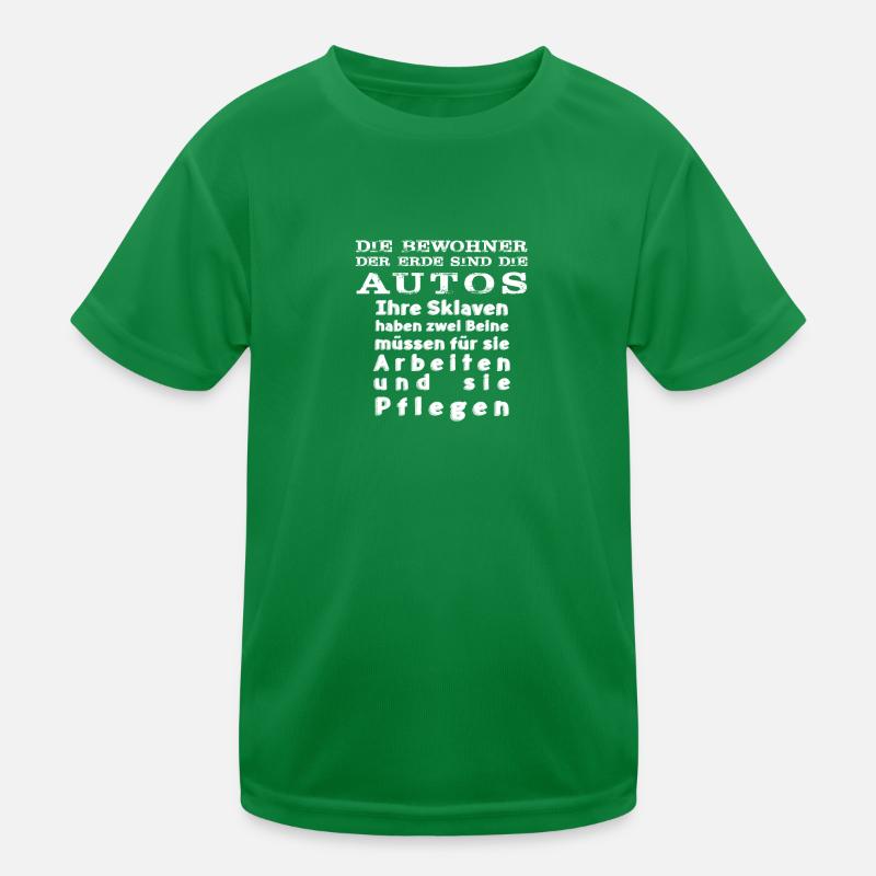 Die Bewohner der Erde sind die Autos Kinder Funktions-T-Shirt