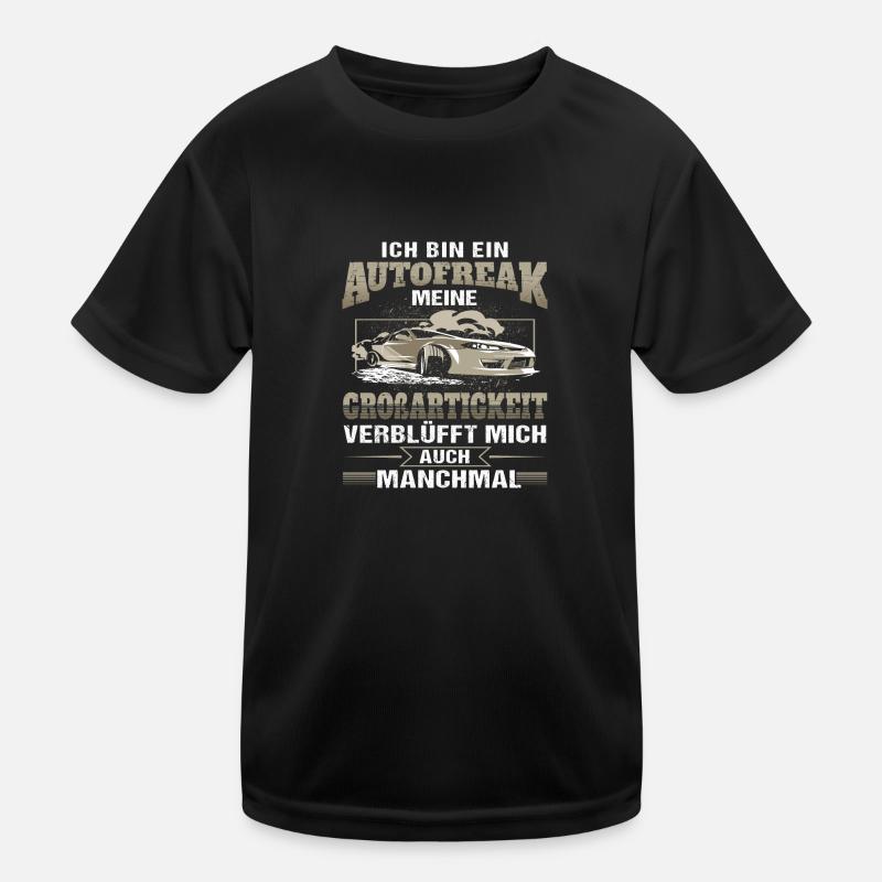 Ich bin ein Autofreak meine großartigkeit verblüft Kinder Funktions-T-Shirt