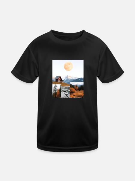 Hut. - Kids Functional T-Shirt - black - Front