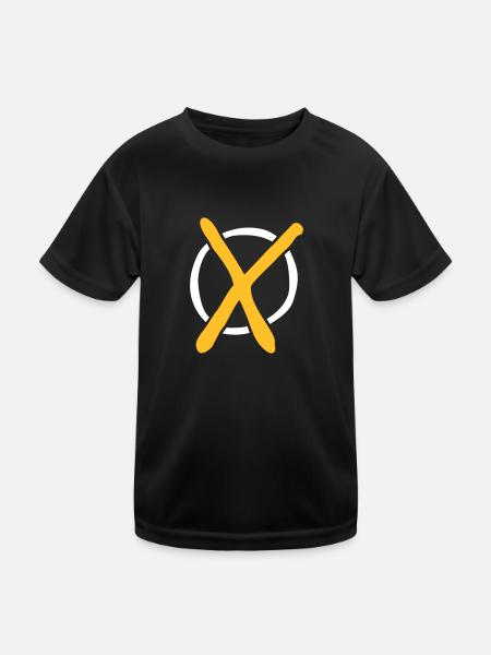 Election cross - Kids Functional T-Shirt - black - Front