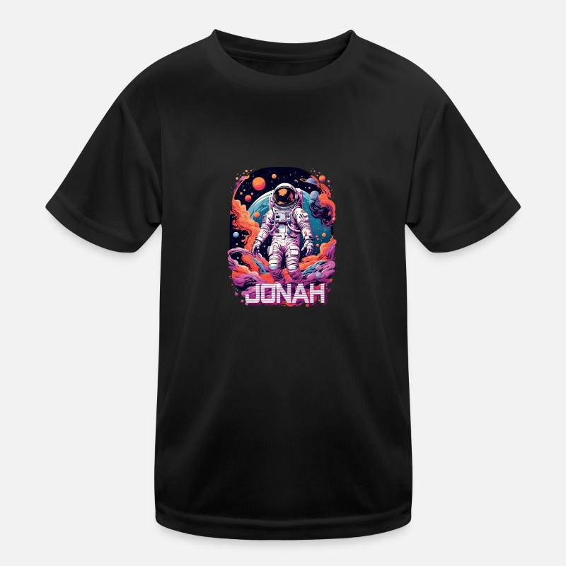 JONAH - Beau prénom de garçon avec astronaute cool T-shirt sport Enfant
