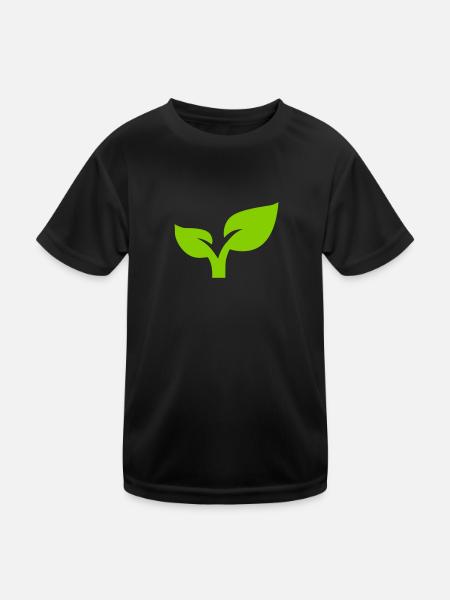 Plant - Kids Functional T-Shirt - black - Front